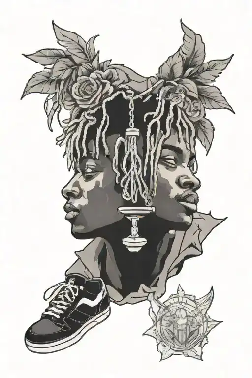 tattoo of Juice WRLD tattoo design idea