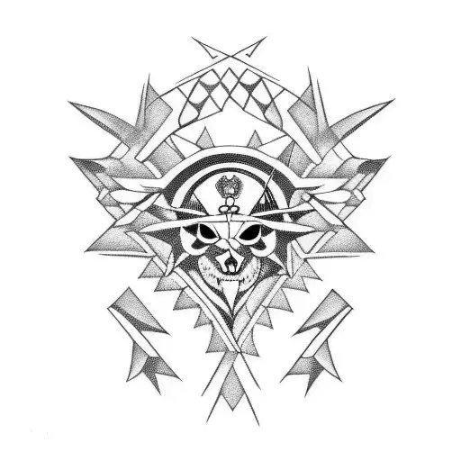 basque lauburu tattoo design idea