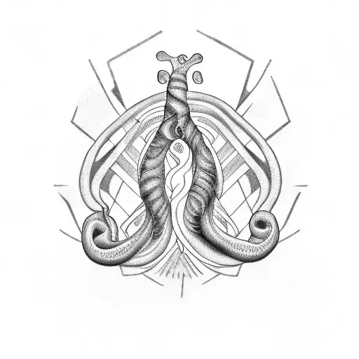 uterus barcode tattoo design idea