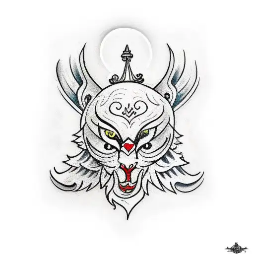 A tattoo inspired by Russian folklore, depicting a mythical creature or character from a Russian fairy tale tattoo design idea