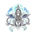 A tattoo inspired by Russian folklore, depicting a mythical creature or character from a Russian fairy tale tattoo design idea