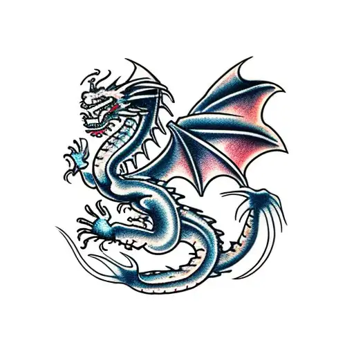 Dragon tattoo design idea