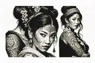 Romani Gypsy woman tattoo design idea