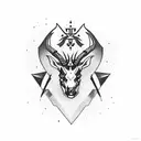 medium sized tattoo including an oryx tattoo design idea