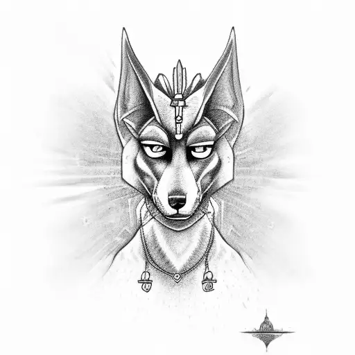 Anubis tattoo design idea