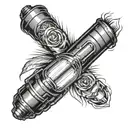 Flashlight tattoo design idea