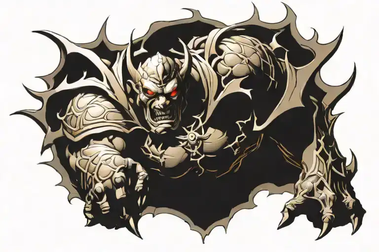 Etrigan the demon tattoo design idea