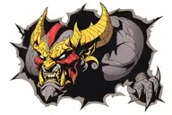 Etrigan the demon tattoo design idea