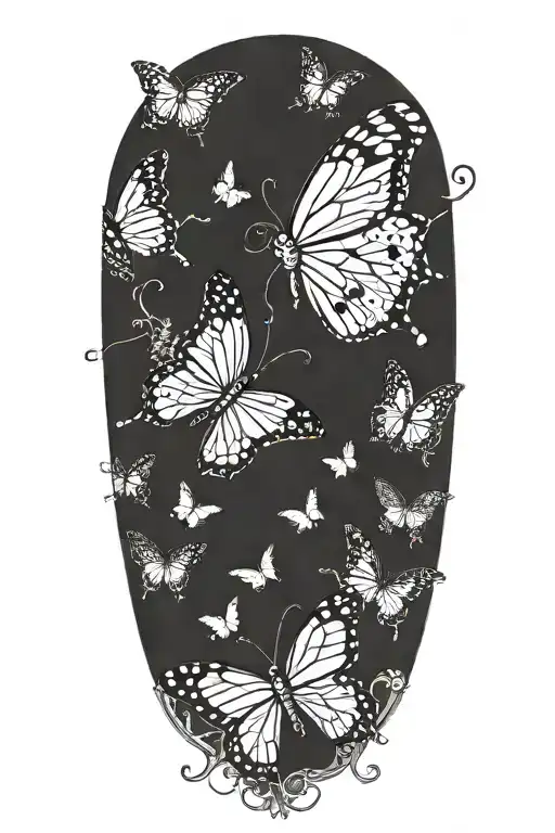 butterfly   tattoo design idea