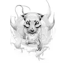 fisher tattoo design idea