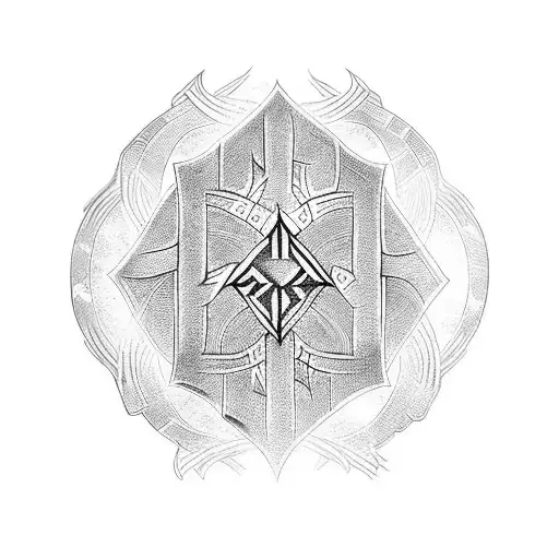elder futhark  tattoo design idea