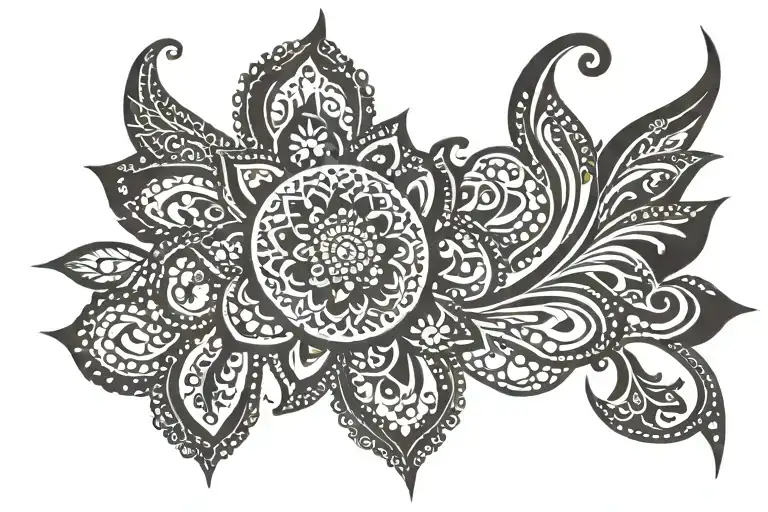 henna tattoo tattoo design idea