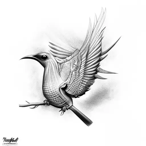 turpial bird venezuela tattoo design idea