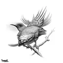 turpial bird venezuela tattoo design idea