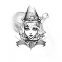 alice in wonderland tattoo design idea