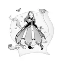 alice in wonderland tattoo design idea