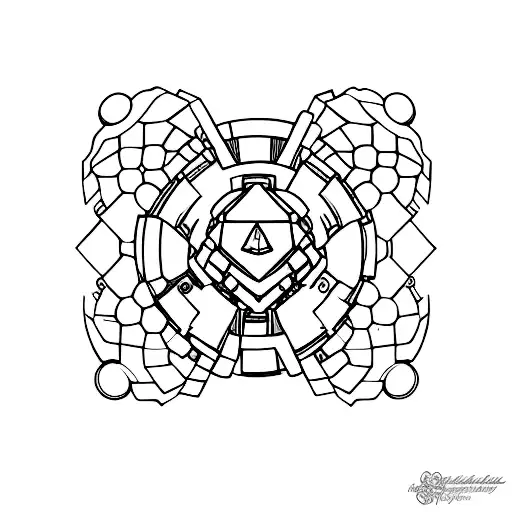 portal companion cube tattoo design idea
