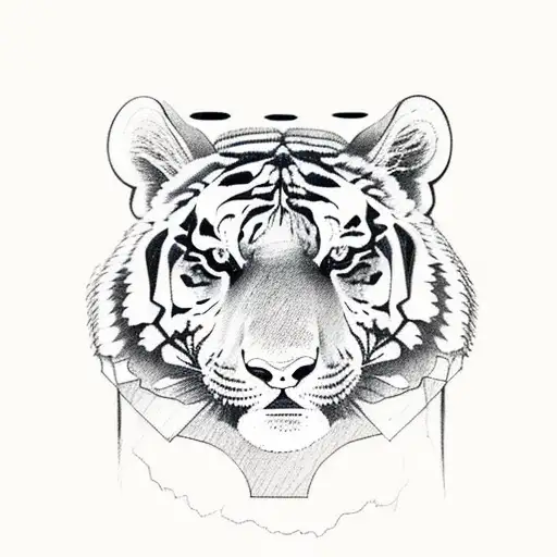 tiger,bear,horse,butterfly,pitbull tattoo design idea