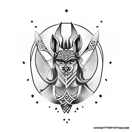 Nordic Mythology tribal about freya tattoo design idea