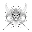 Artemis and Apollo tattoo design idea