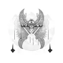 Artemis and Apollo tattoo design idea