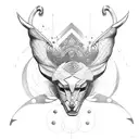 Artemis and Apollo tattoo design idea