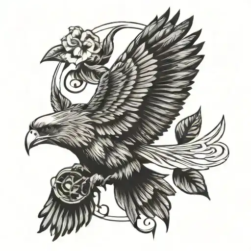 classic rock inspired tattoo featuring free bird, gimme shelter and little wing  tattoo design idea