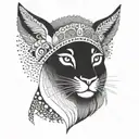 Create a tattoo featuring traditional Peruvian animals in a modern style tattoo design idea