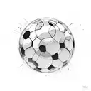 chronic timer,cry,soccerball,number 13, tattoo design idea