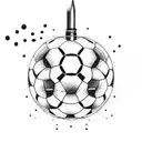 sand timer,cry,soccerball,number 13,unlucky,tryagain,travel,musice notes tattoo design idea
