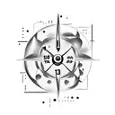 sand clock,cry,soccerball,number 13,unlucky,tryagain,travel,musice notes tattoo design idea