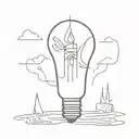 Paper snippets and a light bulb emerging tattoo design idea