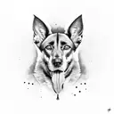 malinois tattoo design idea