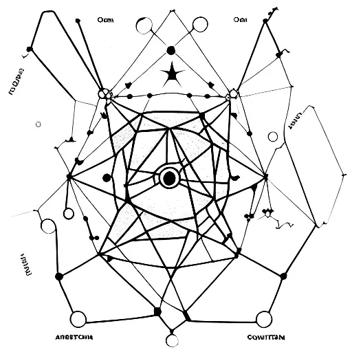 Constellation Orion's Belt tattoo design idea