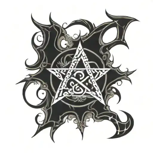 Alpha and Omega tattoo design idea