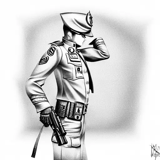 military police tattoo design idea