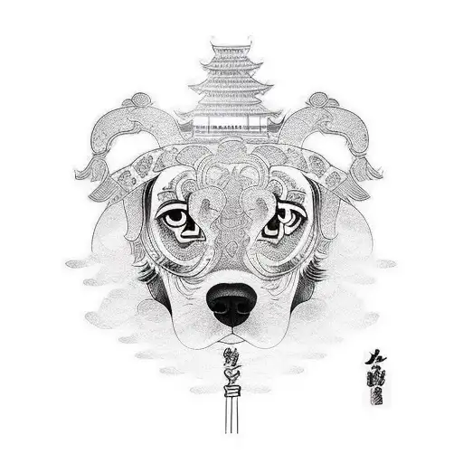 beagle tattoo design idea