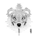 beagle tattoo design idea