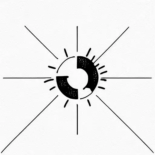 Mar y sol tattoo design idea