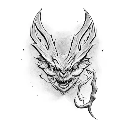 Thestral Harry potter tattoo design idea