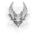 Thestral Harry potter tattoo design idea