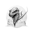 Thestral Harry potter tattoo design idea