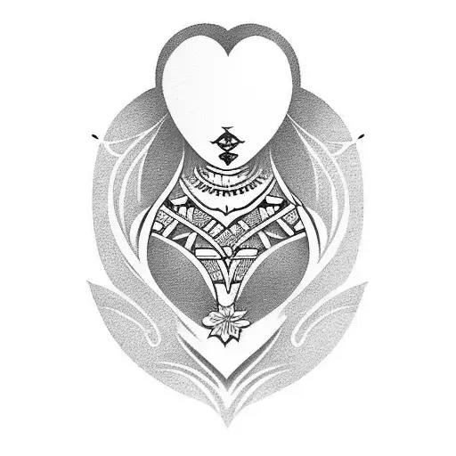 Queen of Hearts tattoo design idea