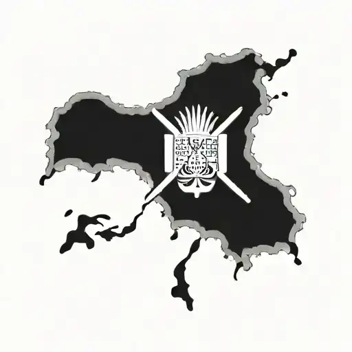 Haiti Flag tattoo design idea