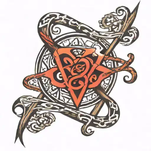 God is greater than highs and lows along with infinity and heartbeat symbol tattoo design idea