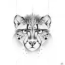 cheetah tattoo design idea