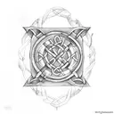 arrow with Celtic Knot tattoo design idea