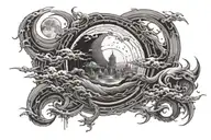 swift as a coursing river, force of a great typhoon, strength of a raging fire, mysterious as the dark side of the moon tattoo design idea