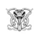 chain links with snake tattoo design idea