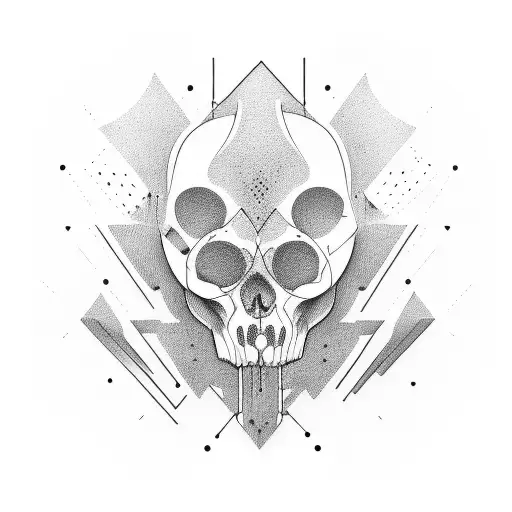  abstract depiction of guilt tattoo design idea